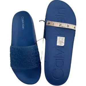 Men’s Sandals Size 10 Calvin Klein Alva Slides  Blue Cobalt Round open toe Calvin Klein | Shoes | Mens Sandals Size Calvin Klein Alva  main image 2